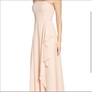 Lulus chiffon maxi bridesmaid dress